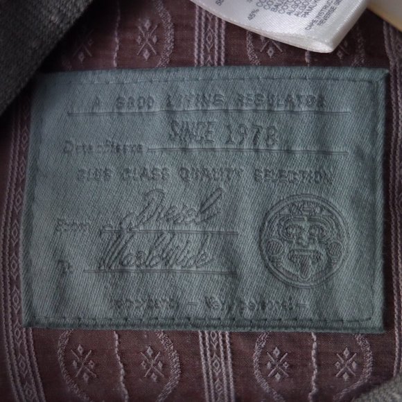 Diesel Blue Tickets Please Berretto 100% Cotton Hat Size II - Picture 10 of 16